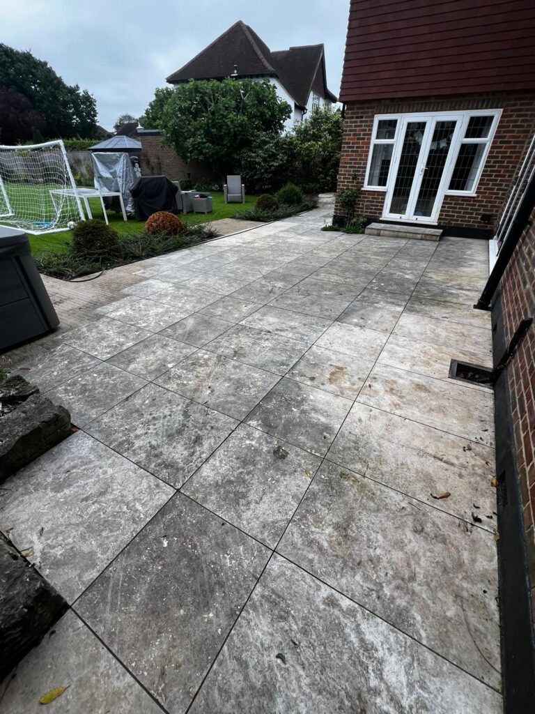 Patio Restoration — before cleaning